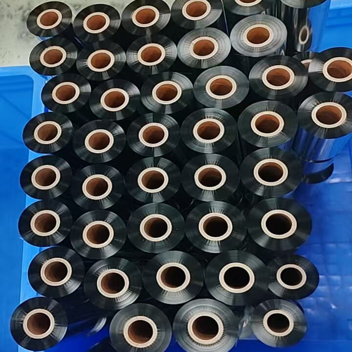 Black Wax Thermal Transfer Ribbon Stock
