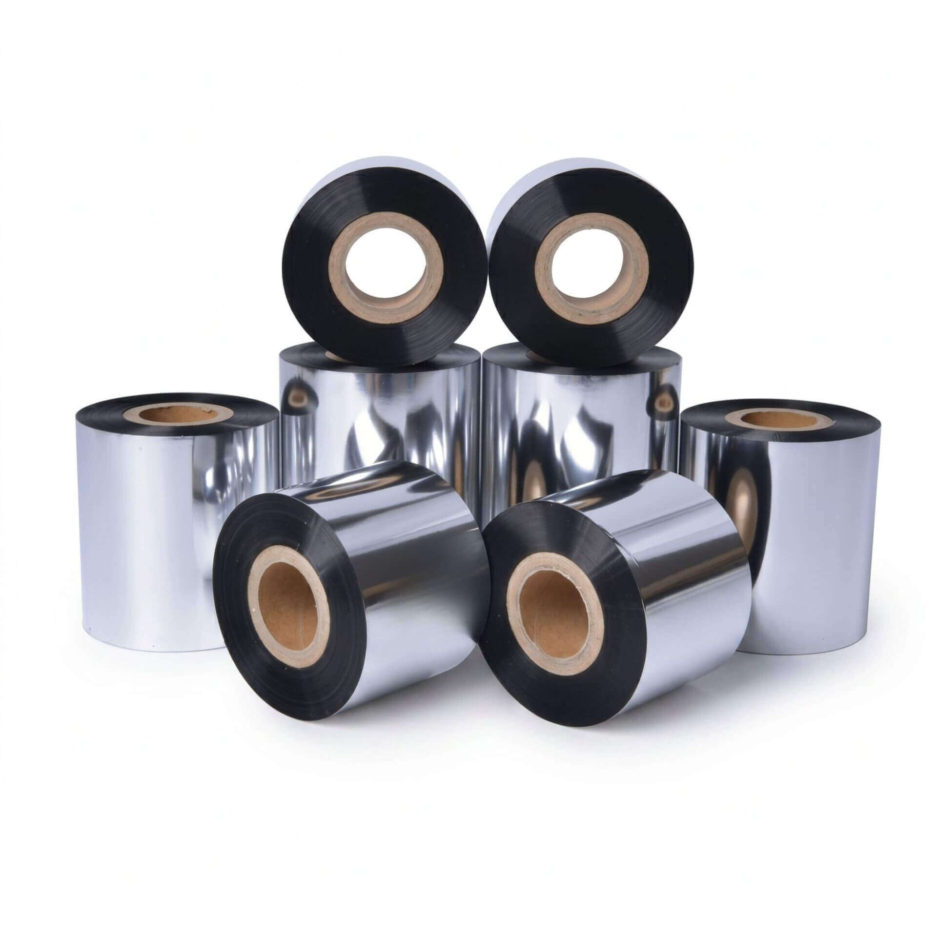 Wax Thermal Transfer Ribbon Rolls Multiple Sizes In Stock