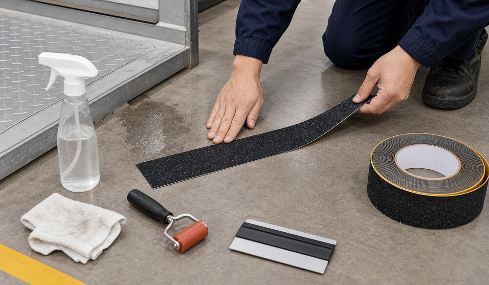 anti-slip-tape-installation-surface-preparation